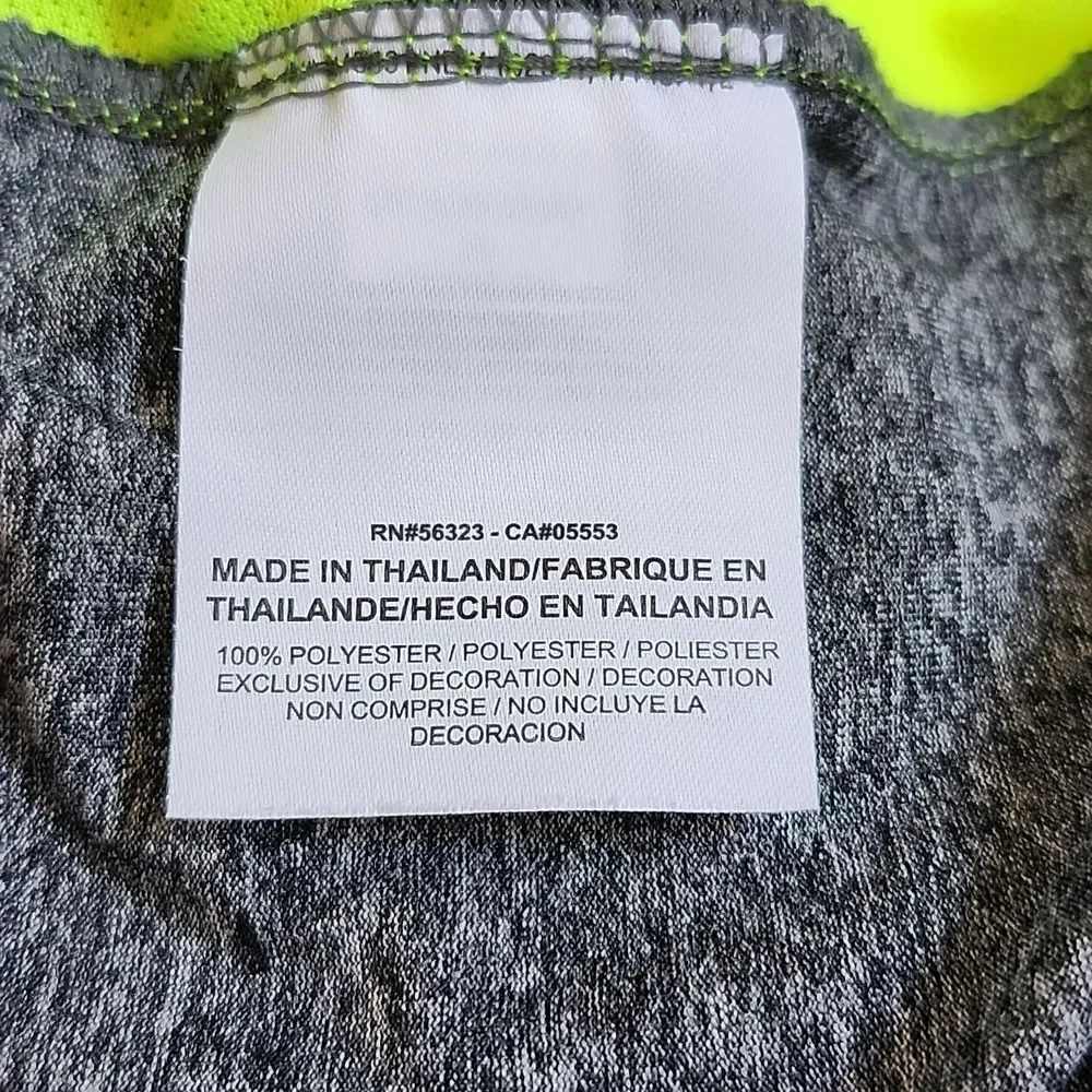 Nike Golf tour performance dri-fit heathered gray & neon yellow XL - Picture 5 of 6